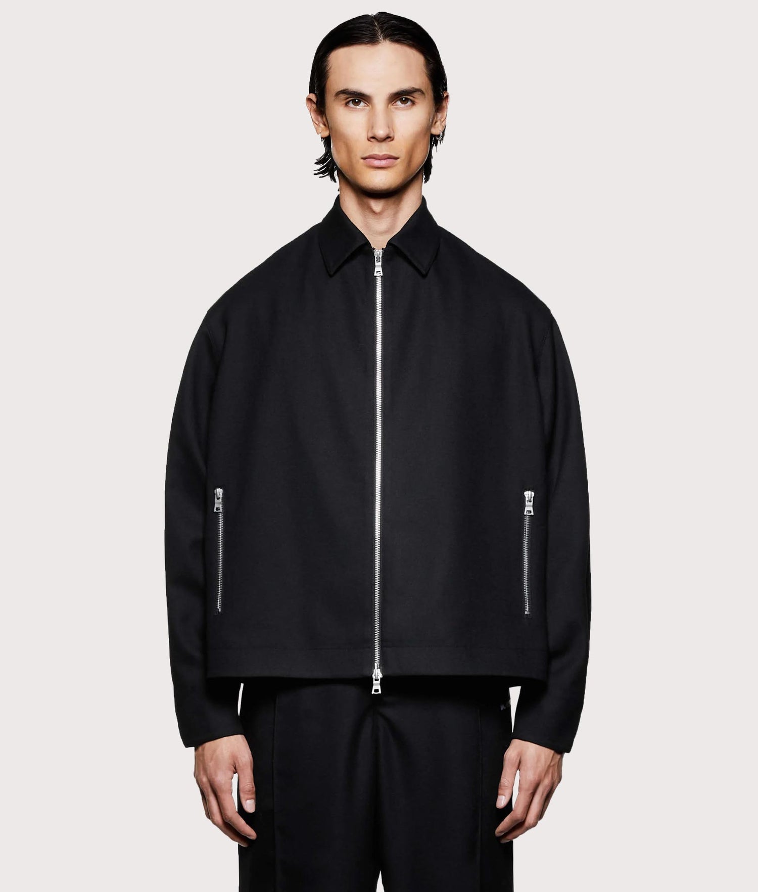 V*s様 coor Twist Panel Blouson Jacket M MUSINSA | COOR Twist Panel Blouson Jacket (Washed Black)