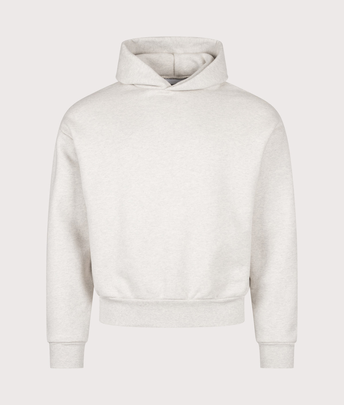 MKI MIYUKI ZOKU Oversized Fit 800 GSM Superweight Hoodie in Oatmeal at EQVVS Menswear. Front shot.