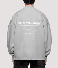 Oversized Box Fit Design Studio Long Sleeve T-Shirt: Pigment Stone 