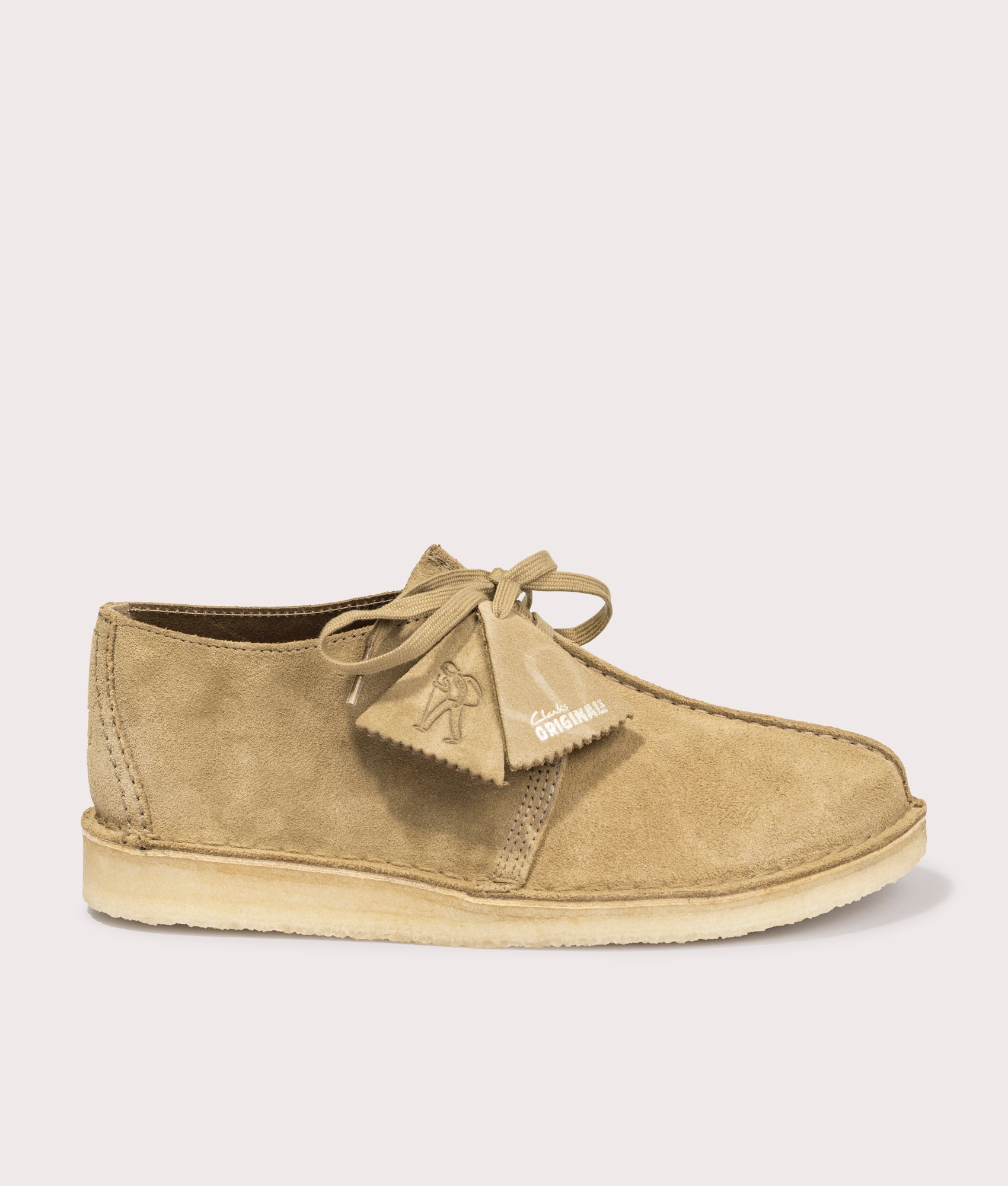 Desert Trek in Oakwood suede by Clarks. EQVVS Shot.