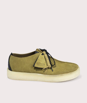 Clarks green suede sales shoes