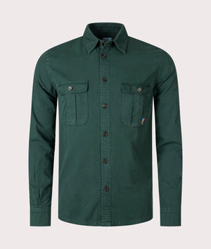 Relaxed-Fit-Broad-Stripe-Zebra-Logo-Shirt-Bottle-Green-PS-Paul-Smith-EQVVS