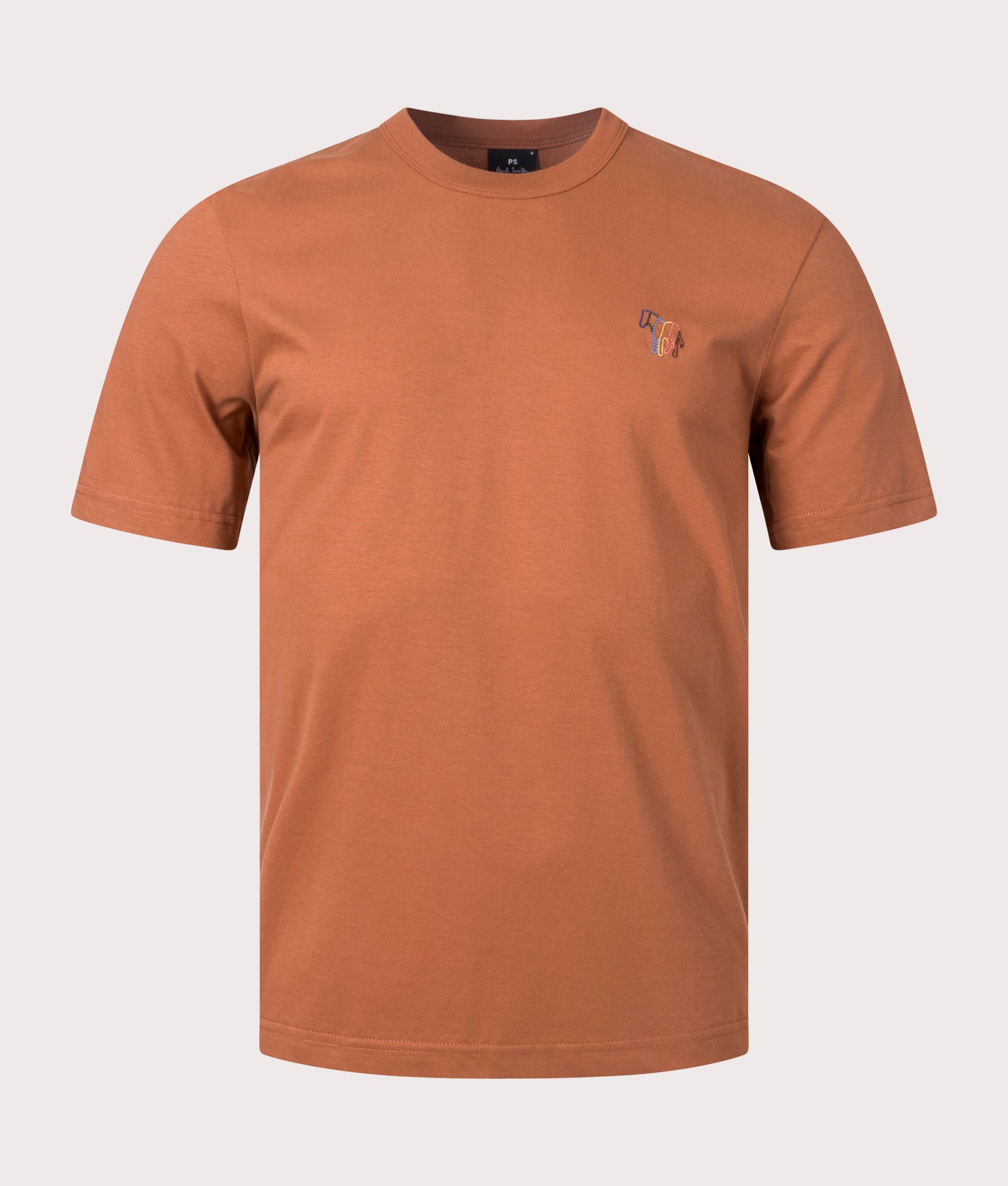 Hollow-Broad-Stripe-Zebra-Emblem-T-Shirt-Brick-Red-PS-Paul-Smith-EQVVS