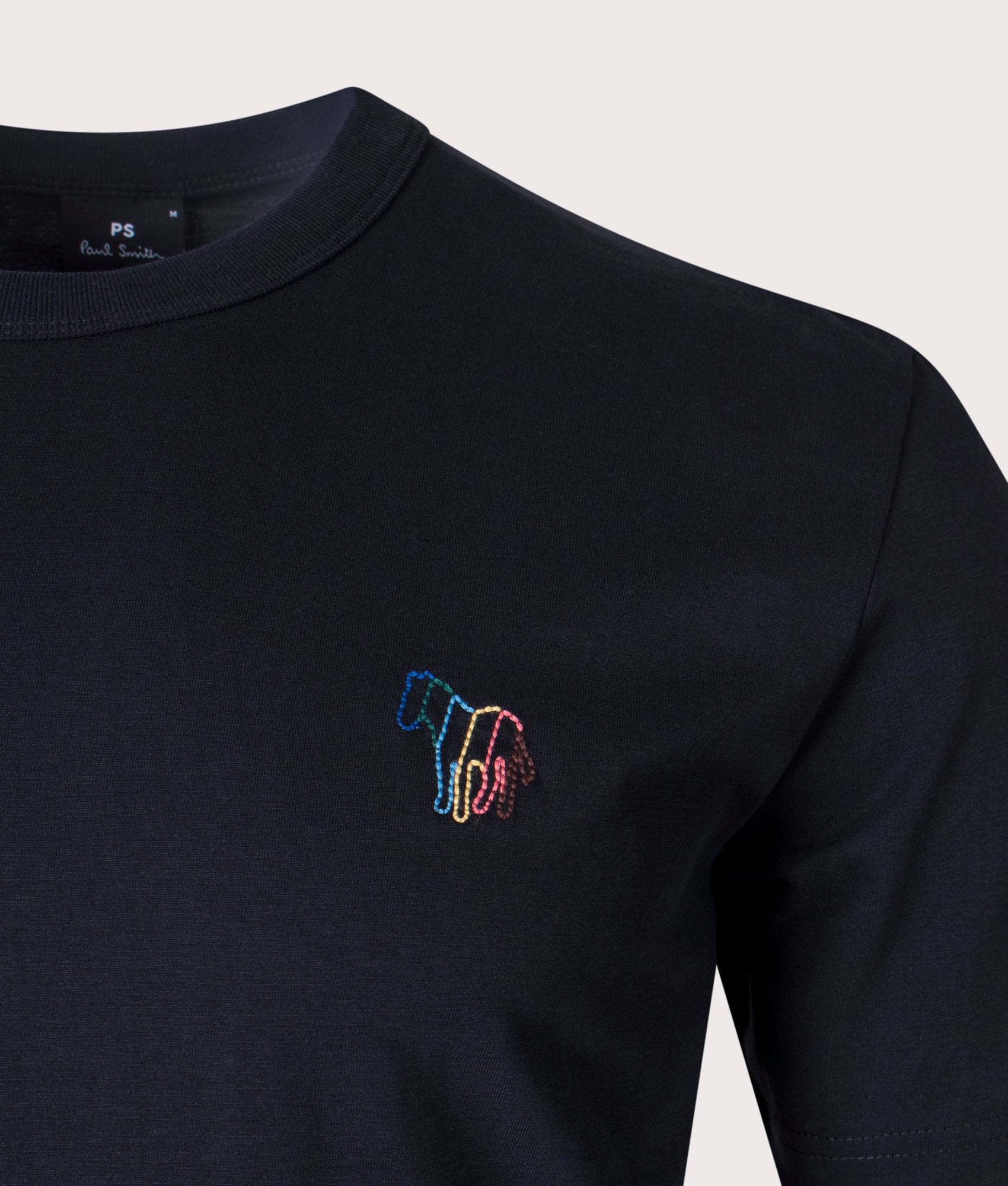 Hollow-Broad-Stripe-Zebra-Emblem-T-Shirt-Black-PS-Paul-Smith-EQVVS