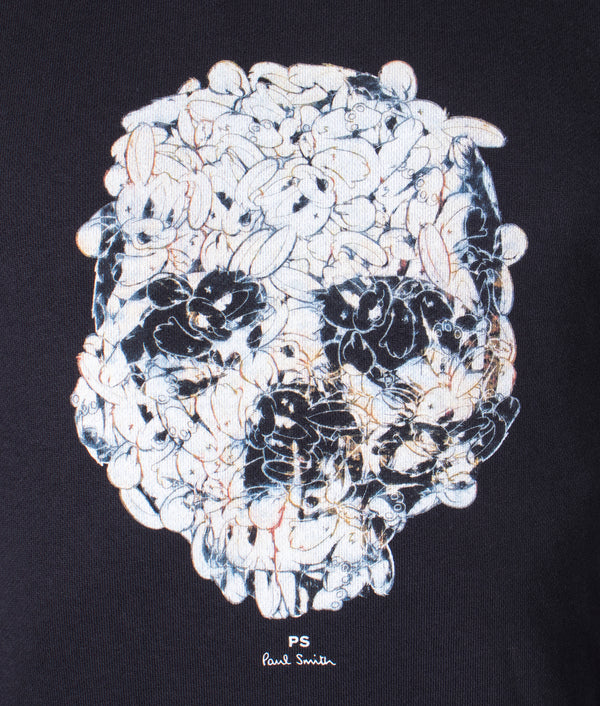 Bunny Skull Logo Sweatshirt Black PS Paul Smith EQVVS