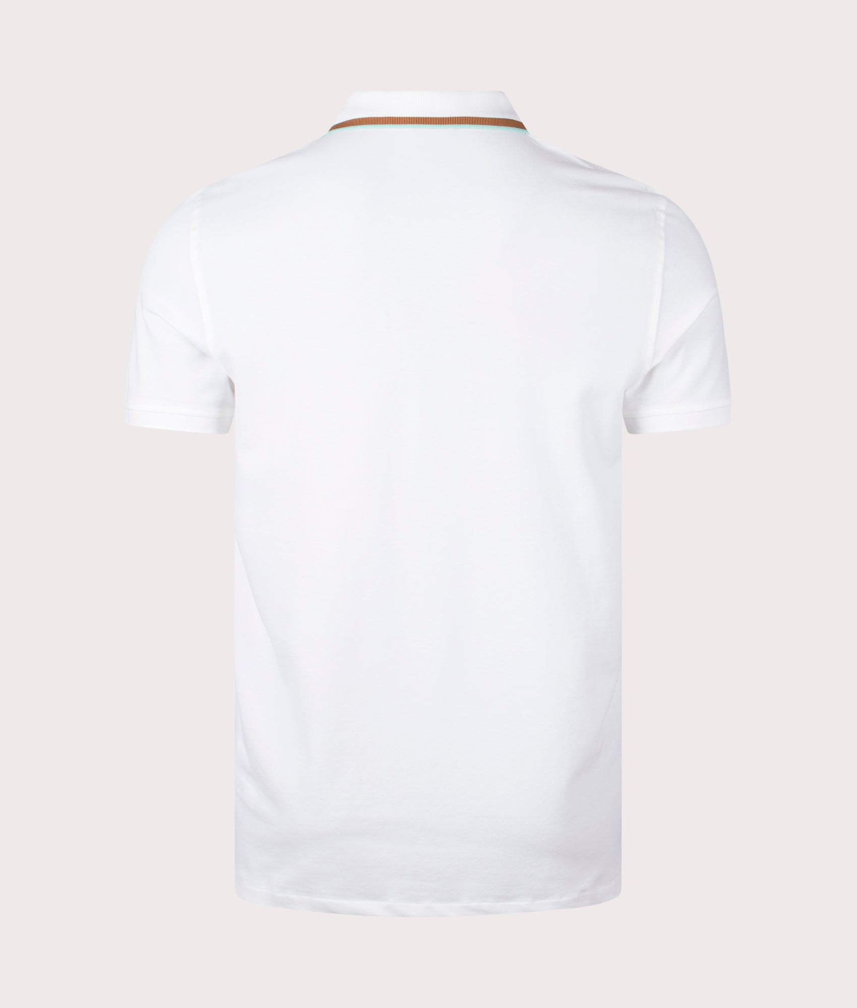 Zebra Emblem Polo Shirt, White, PS Paul Smith, EQVVS, back shot. 