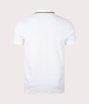 Zebra Emblem Polo Shirt, White, PS Paul Smith, EQVVS, back shot. 
