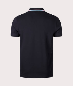 Zebra Emblem Polo Shirt, Black, PS Paul Smith, EQVVS, Mannequin Back Shot.