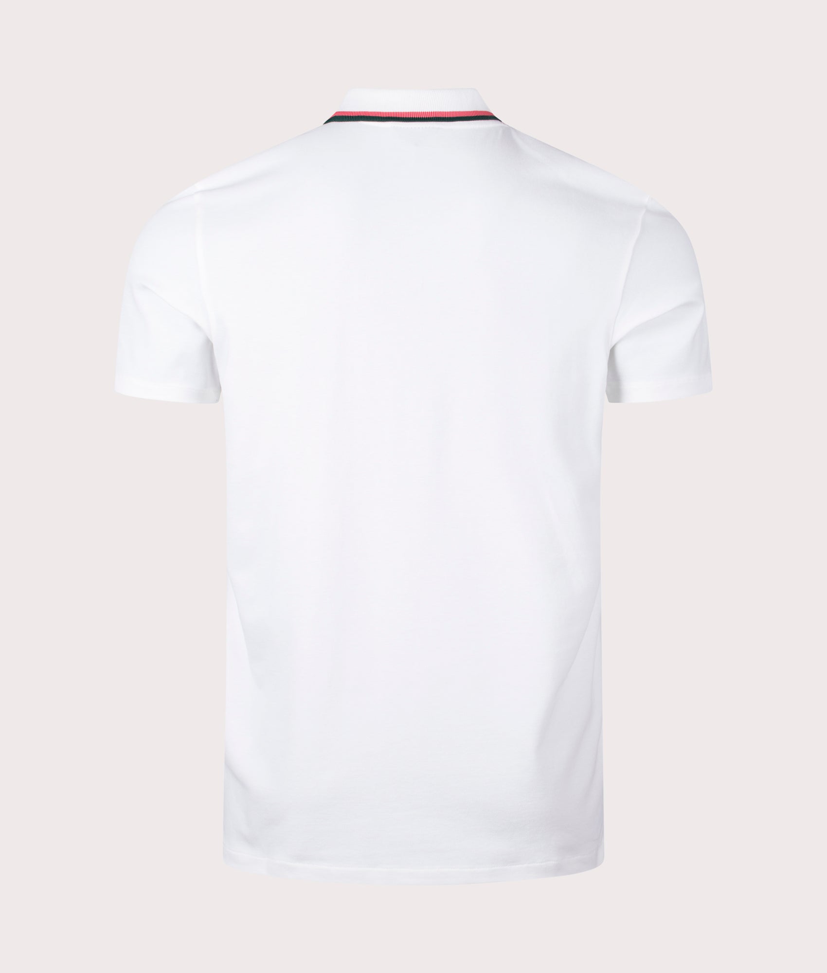 Quarter Zip Polo Shirt White, PS Paul Smith, EQVVS, Mannequin back shot