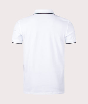 Zebra Badge Polo Shirt White, PS Paul Smith, EQVVS, Mannequin Back Shot.