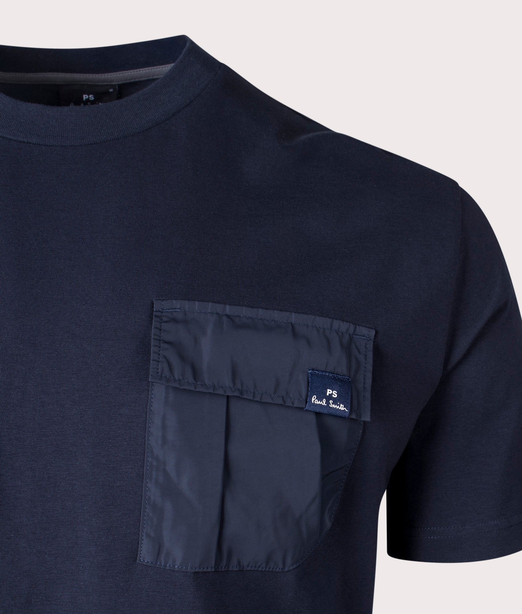 Pocket T-Shirt V Dark Navy, PS Paul Smith, EQVVS, Mannequin detail shot