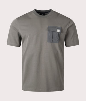 Pocket T-Shirt Grey, PS Paul Smith, EQVVS, Mannequin front shot
