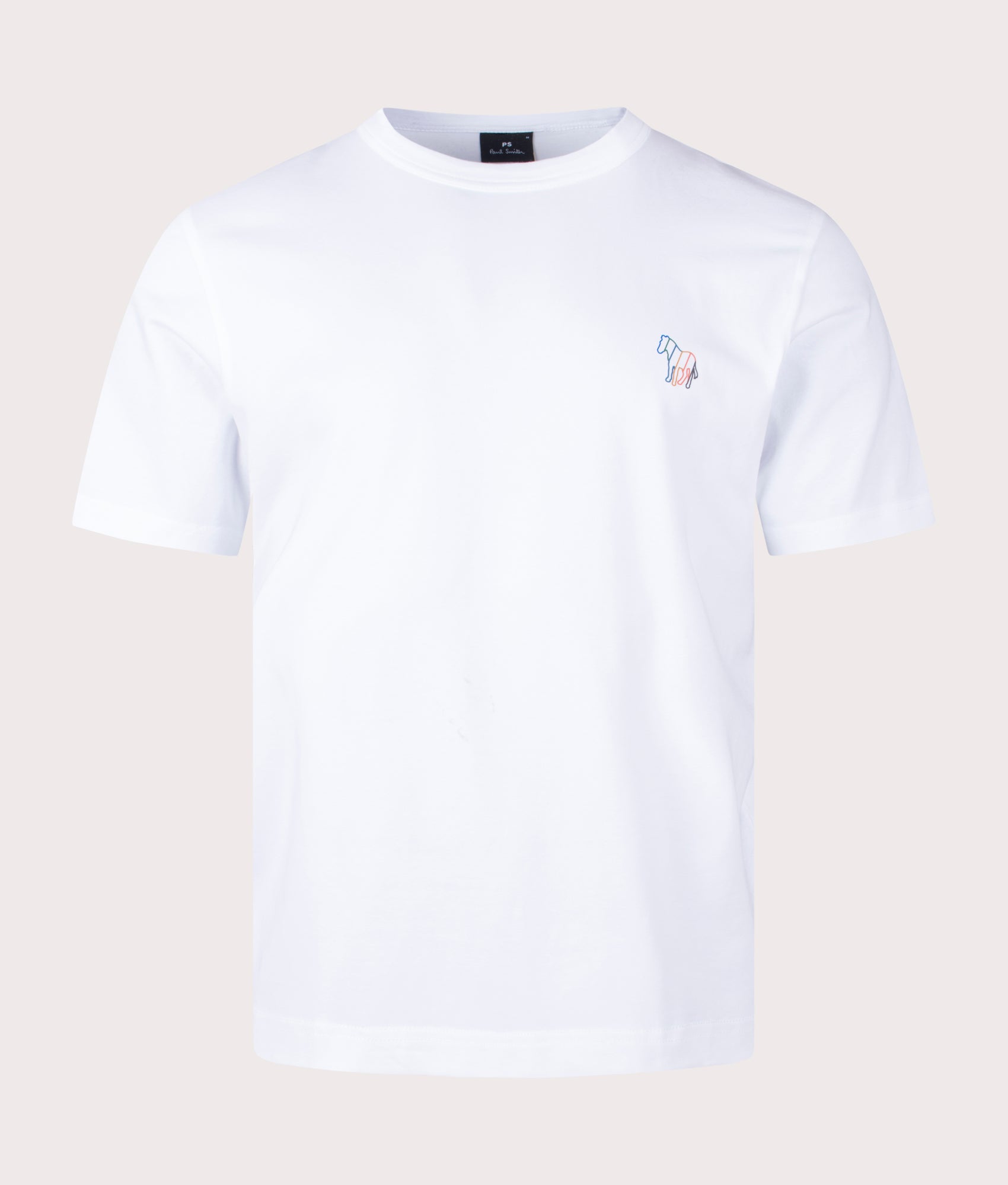 Zebra Motif T-Shirt White, PS Paul Smith, EQVVS, Mannequin front shot