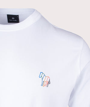 Zebra Motif T-Shirt White, PS Paul Smith, EQVVS, Mannequin detail shot
