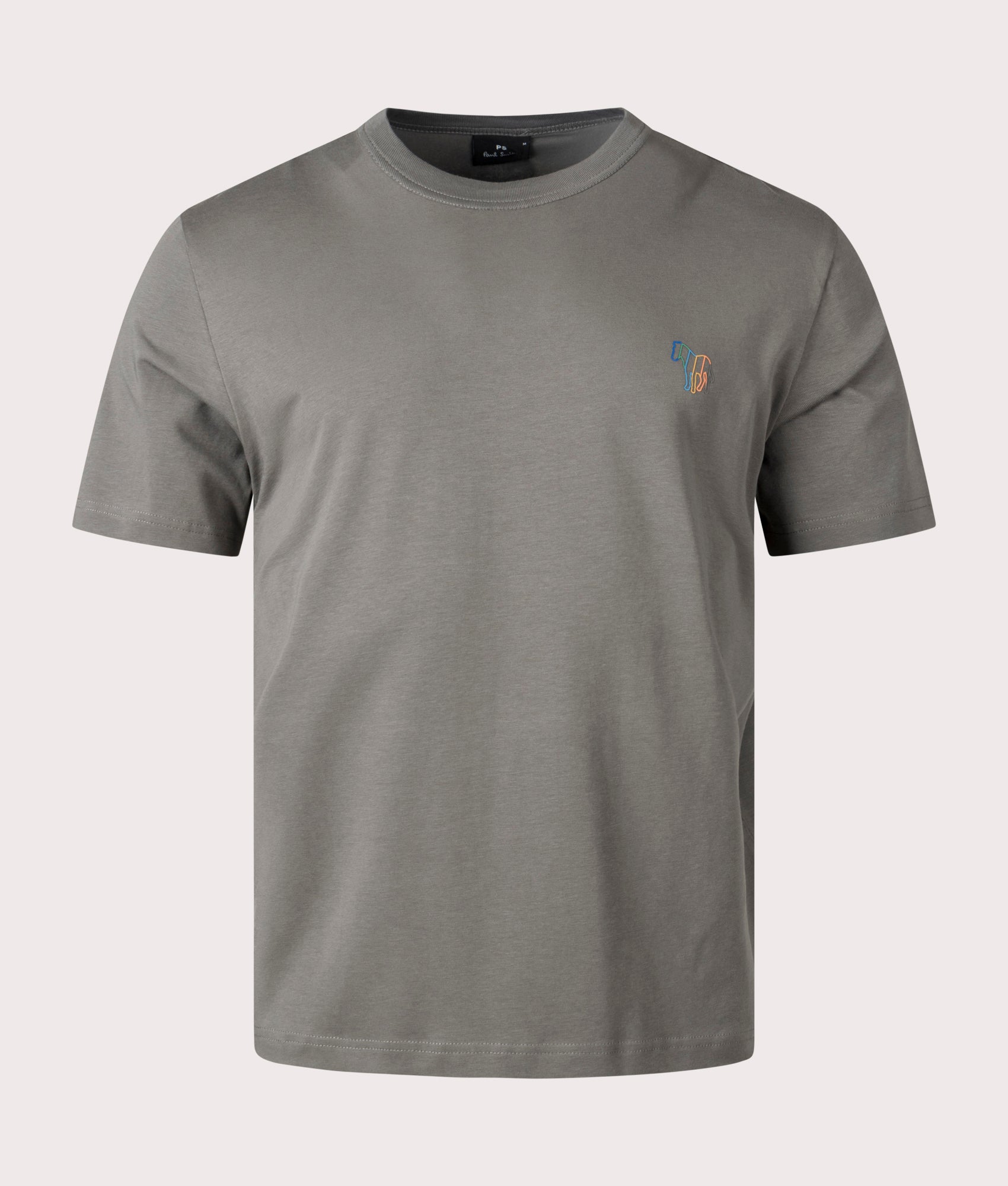 Zebra Motif T-Shirt Slate, PS Paul Smith, EQVVS, mannequin front shot 