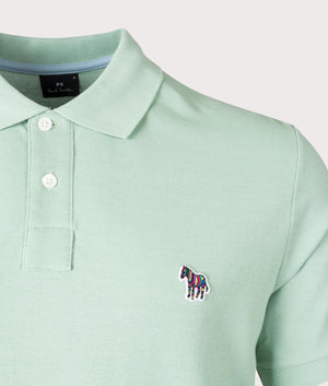 Zebra Badge Polo Shirt Pastel Green, PS Paul Smith, EQVVS, mannequindetail