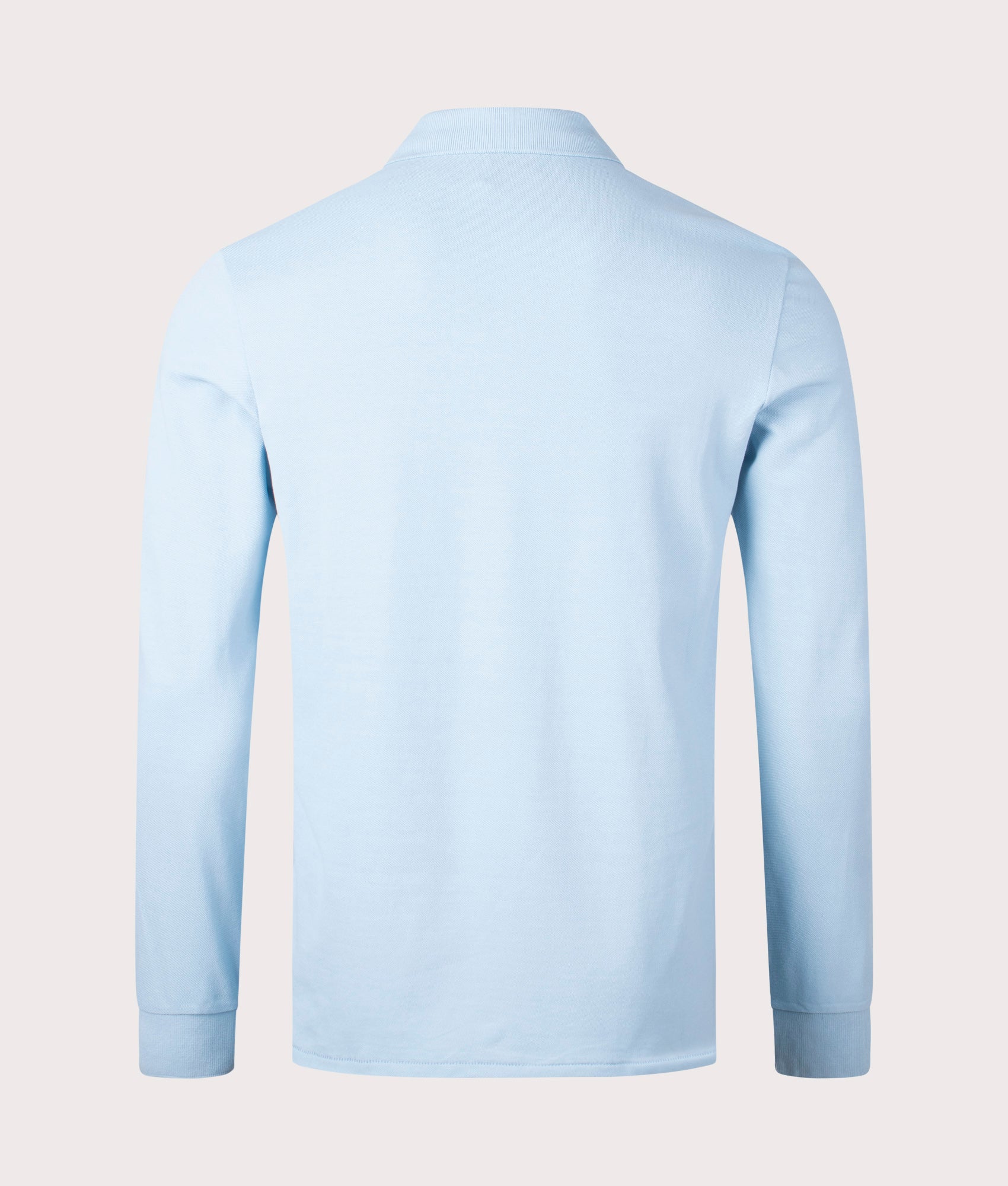 Long Sleeve Zebra Badge Polo Shirt, Light blue, PS Paul Smith, EQVVS, mannequin back