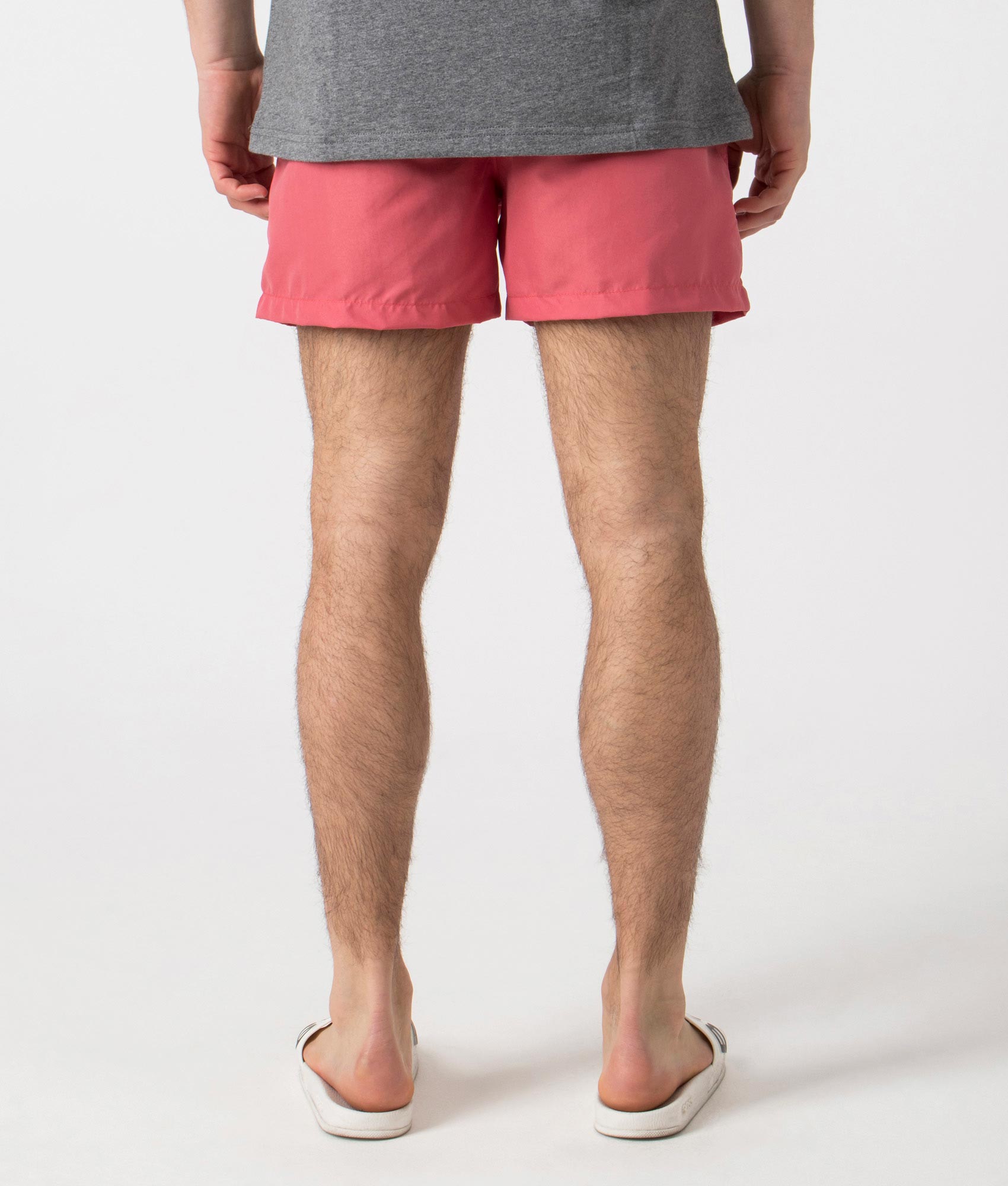 PS Paul Smith Zebra Swim Shorts Bubblegum/Raspberry EQVVS. Back shot. 