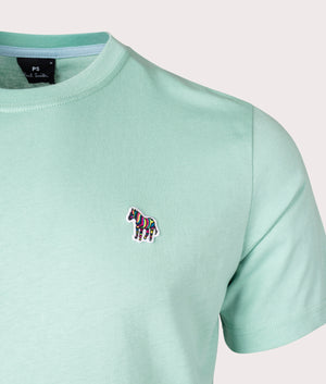 Zebra Badge T-Shirt Pastel Green, PS Paul Smith,EQVVS, Mannequin detail 