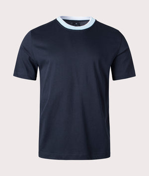 Contrast Crew Neck T-Shirt Navy, PS Paul Smith, EQVVS, mannequin front