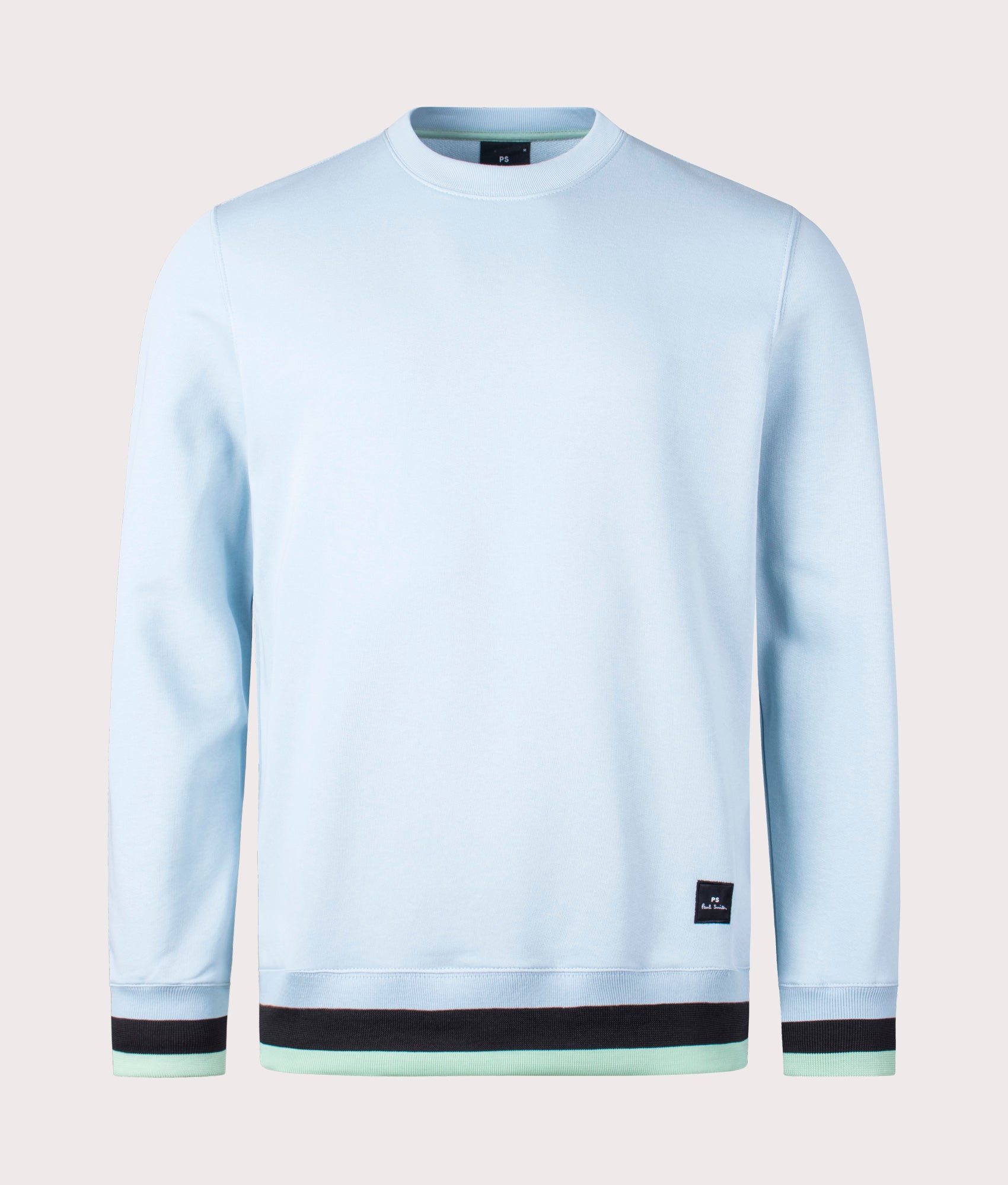 Contrast Ribbed Sweatshirt Cobalt Blue PS Paul Smith, EQVVS, Mannequin front shot