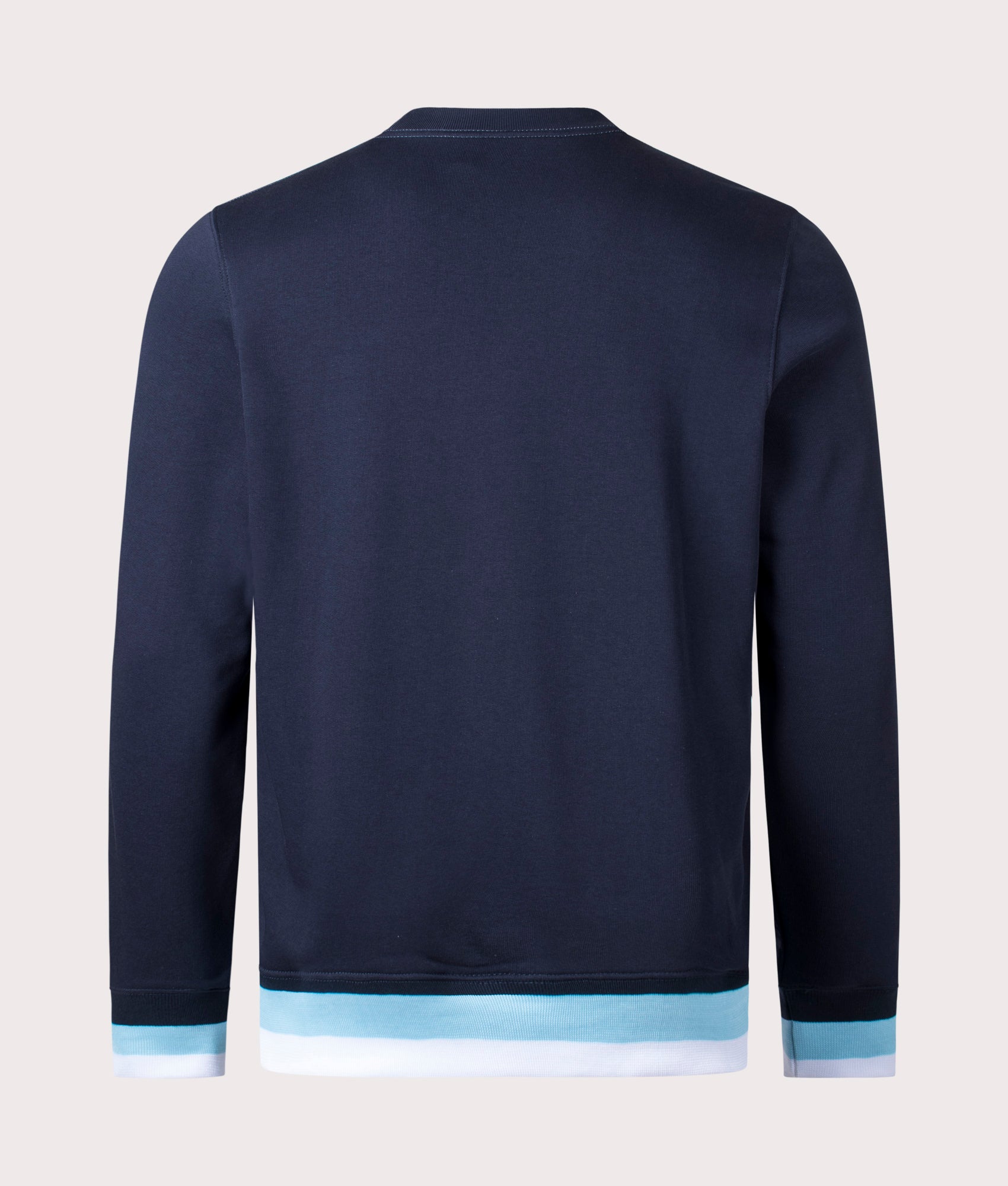 Contrast Ribbed Sweatshirt Very Dark Navy, PS Paul Smith, EQVVS, Mannequin back Shot