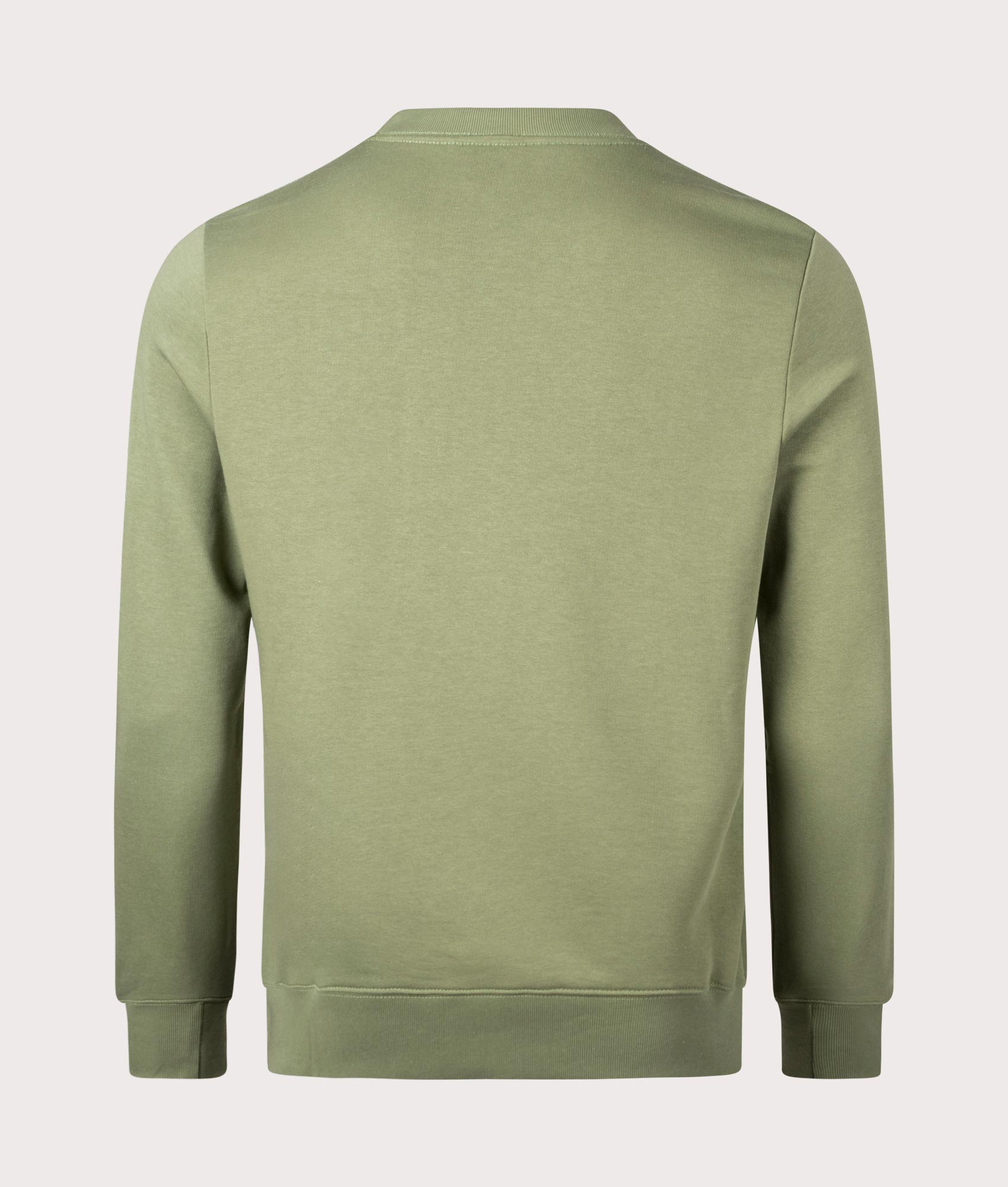 PS Paul Smith Zebra Badge Sweatshirt in Khaki Back Shot at EQVVS