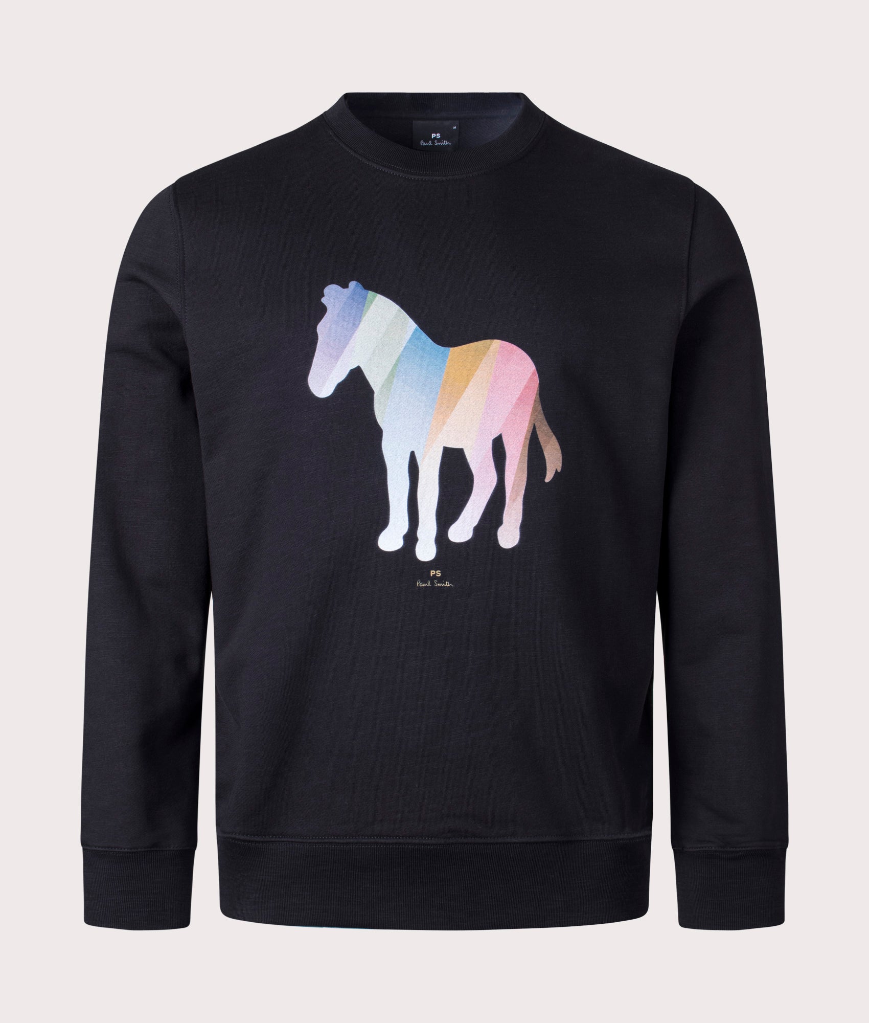 Zebra Graphic Sweatshirt Black, PS Paul Smith, EQVVS, Mannequin front