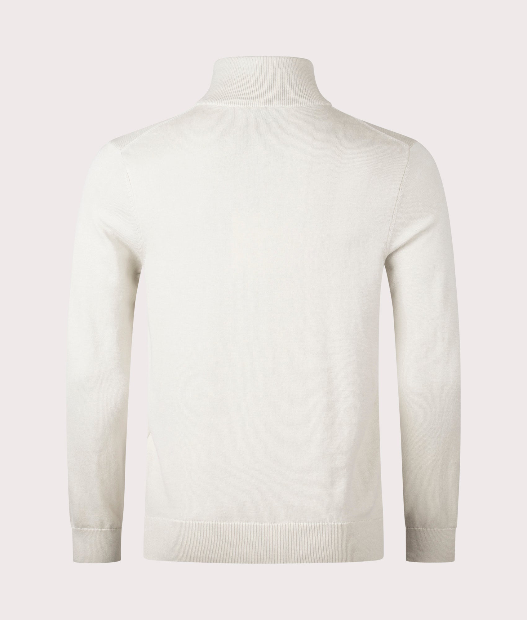Quarter Zip Zebra Badge Knit Jumper Grey, PS Paul Smith, EQVVS, Mannequin back