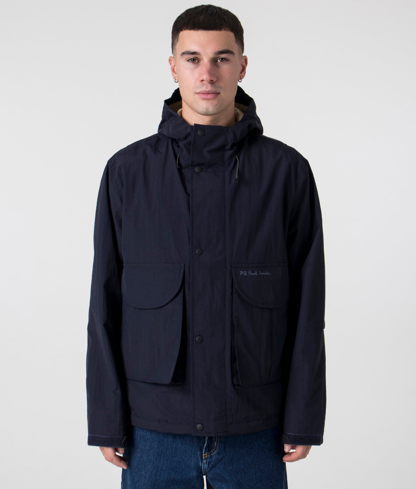 PS Paul Smith Fishing Jacket Very Dark Navy Zip Up