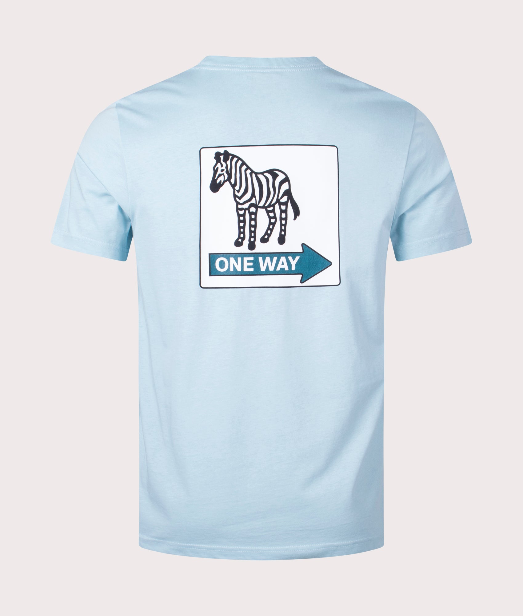 T-Shirt-One-Way-Zebra-41D-Light-Blue-PS-Paul-Smith-EQVVS