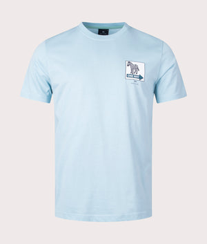 T-Shirt-One-Way-Zebra-41D-Light-Blue-PS-Paul-Smith-EQVVS