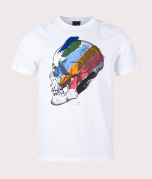 Skull Stripe T-Shirt White, PS Paul Smith, EQVVS, Mannequin front