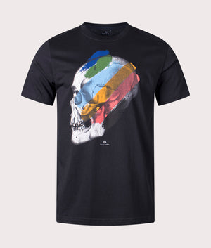 Skull Stripe T-Shirt Black, PS Paul Smith, EQVVS, Mannequin front 