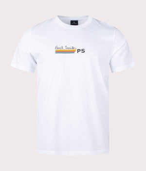 Stripe Logo T-Shirt White PS Paul Smith EQVVS