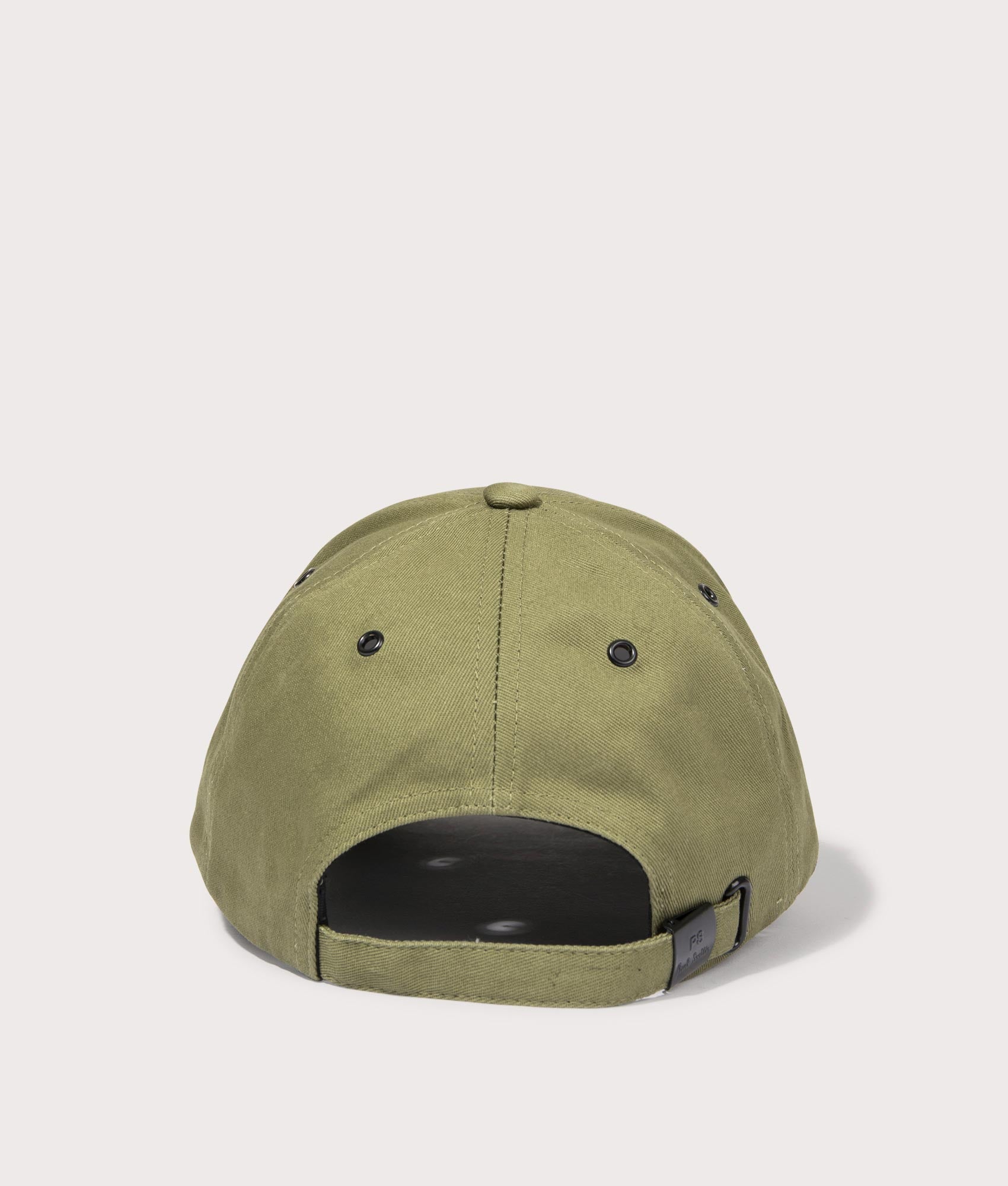 Zebra Cap in Light Greyish Green by Paul Smith. EQVVS Back Angle Shot.