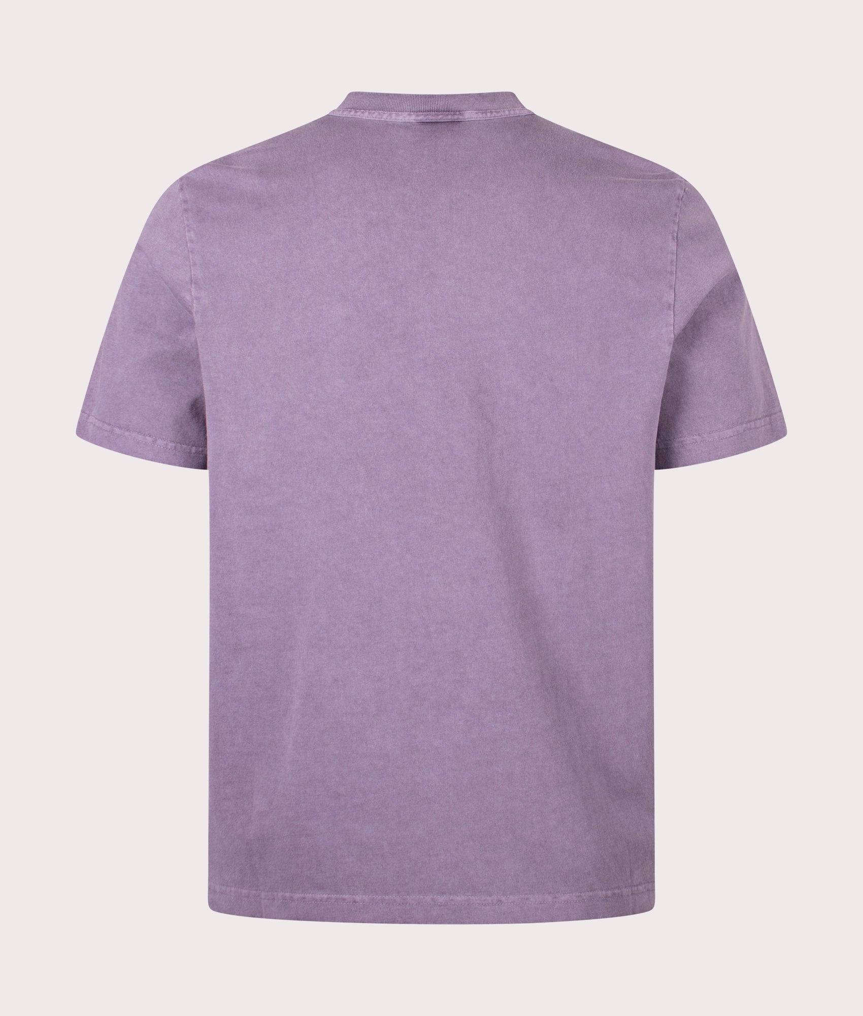 Acid Wash T-Shirt in Mauve by PS Paul Smith. EQVVS Back Angle Shot.
