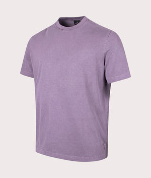 Acid Wash T-Shirt in Mauve by PS Paul Smith. EQVVS Side Angle Shot.