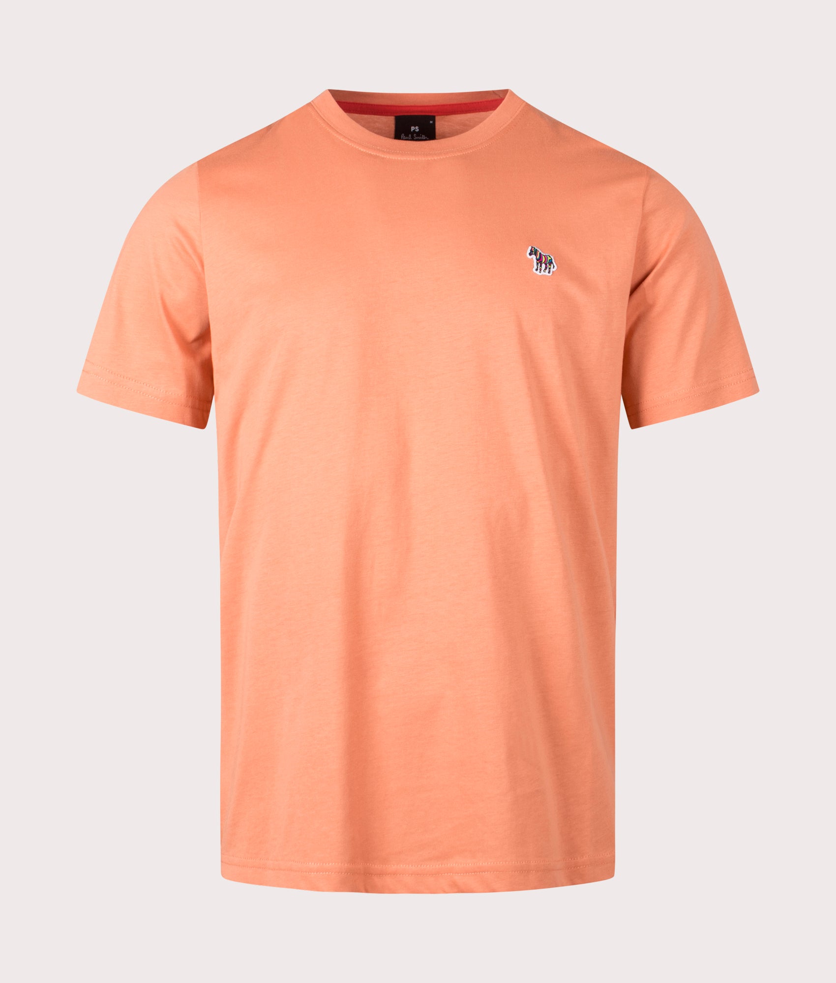 Paul smith Zebra Badge T-Shirt in goose beak Front shot at EQVVS