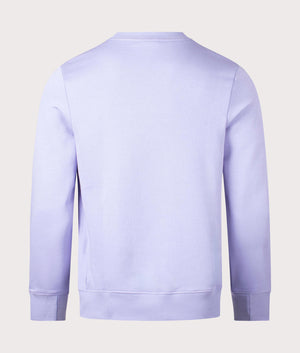 PS Paul Smith Zebra Sweatshirt in Lilac Purple, 100% Organic Cotton Back Shot at EQVVS
