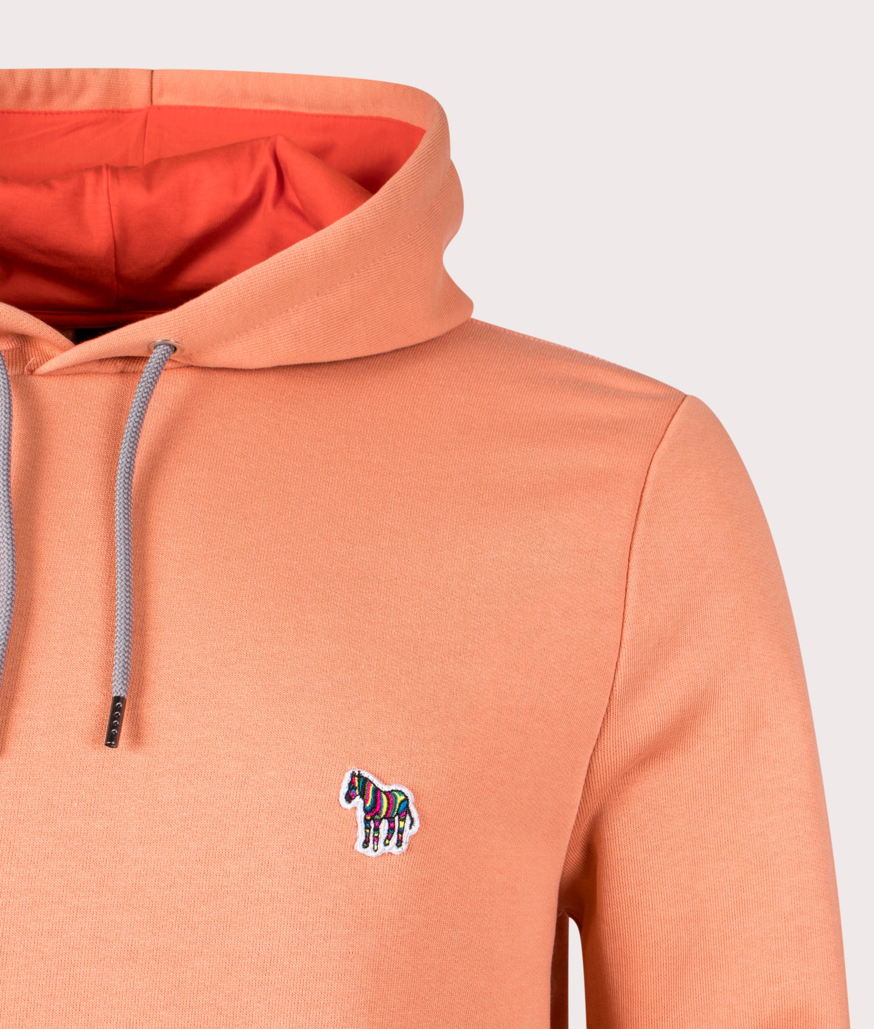 PS Paul Smith Zebra Hoodie in 15c Goose Beak Detail shot at EQVVS