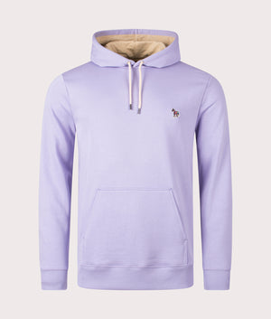 PS Paul Smith Zebra Hoodie 51 lilac front shot at EQVVS