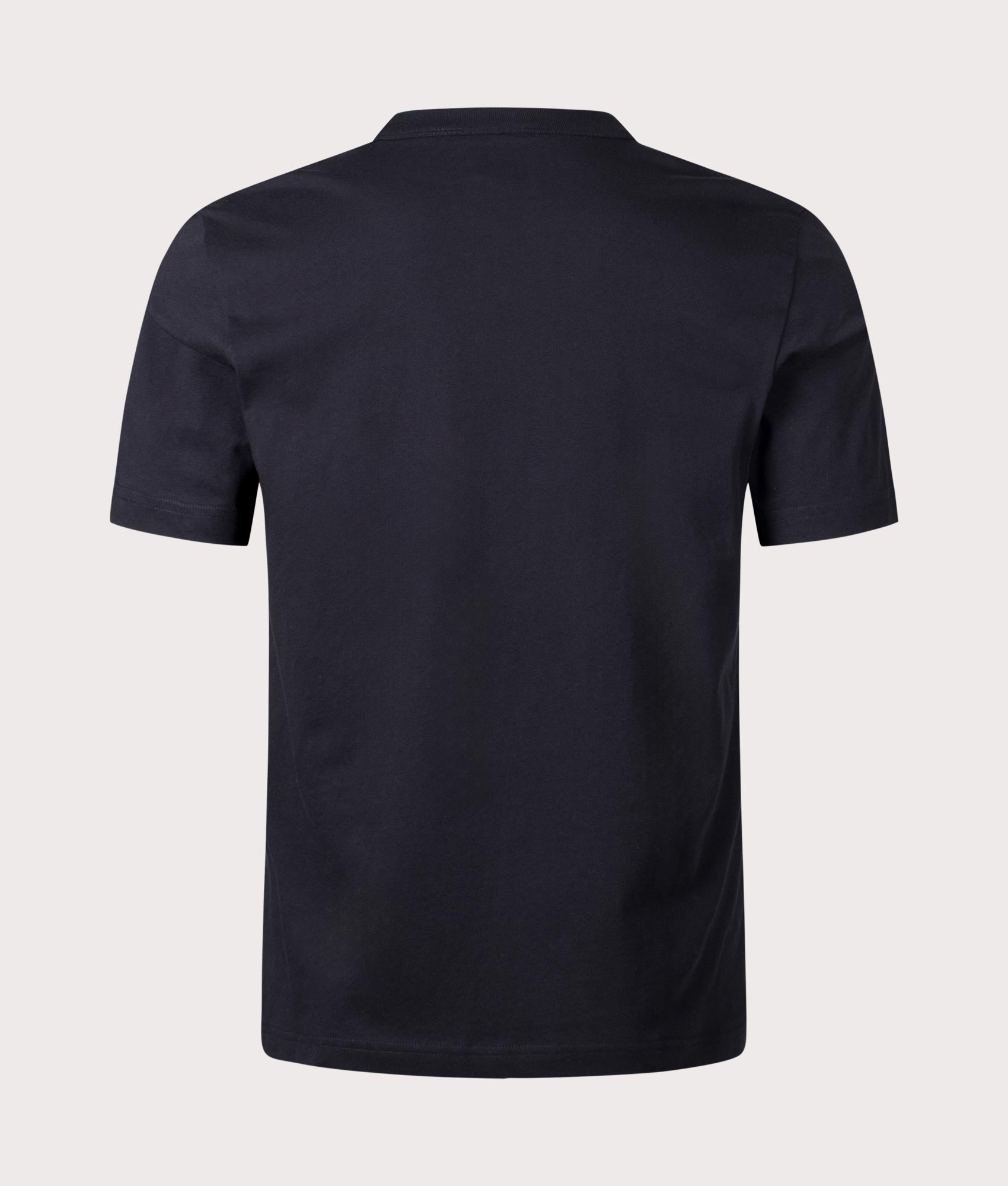 PS Paul Smith Circles T-Shirt in Black with Multicoloured Circles Print Back Shot at EQVVS