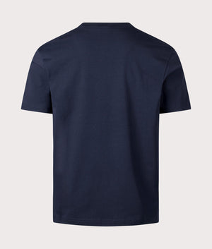 PS Paul Smith Tilt T-Shirt in Black with Red and White Branding Front Very Dark Navy at EQVVS