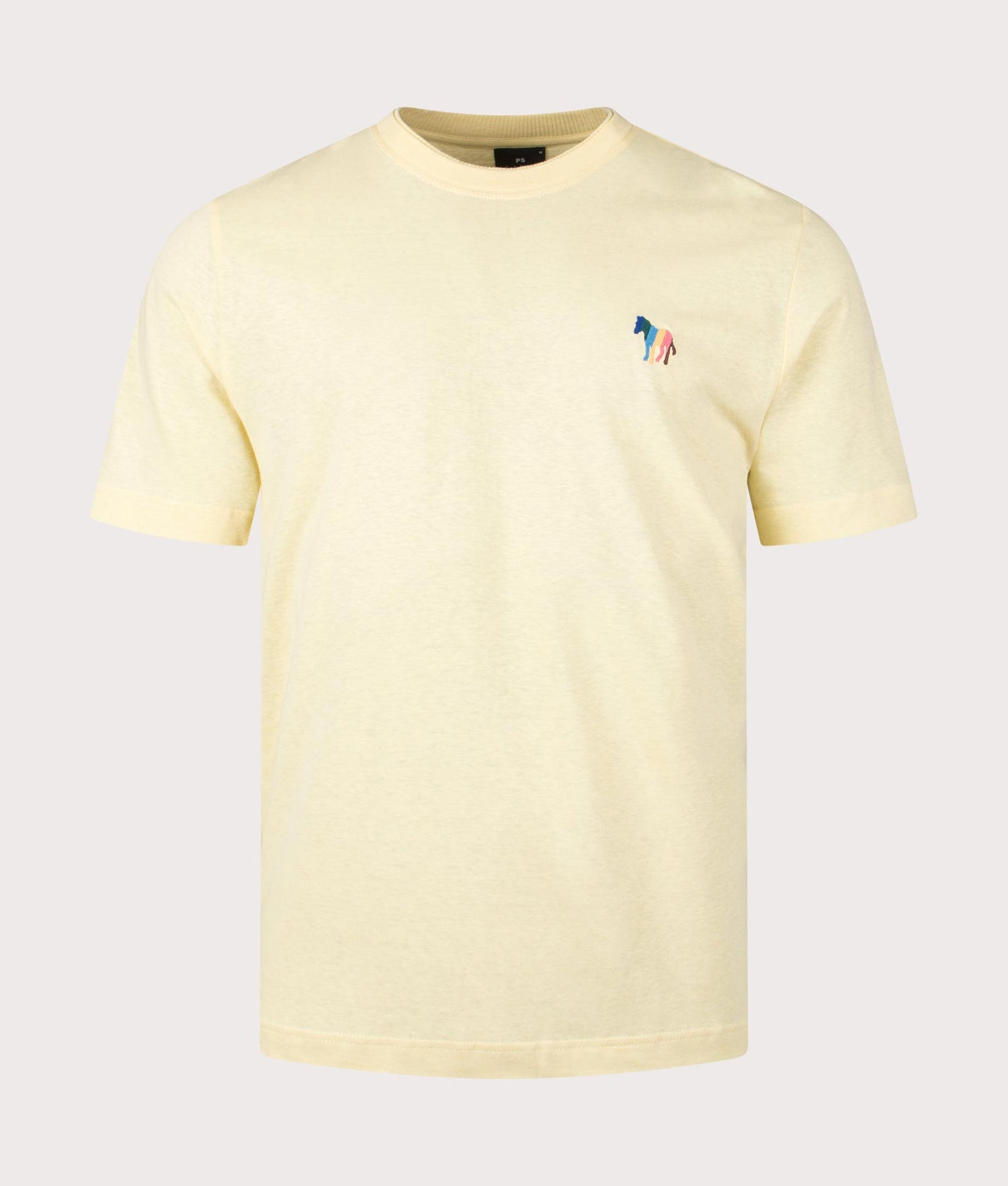 Broad Zebra T-Shirt in Lemon Yellow | PS Paul Smith | EQVVS