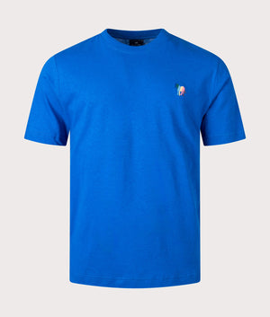 PS Paul Smith Broad Zebra T-Shirt in Cobalt Blue Front Shot at EQVVS
