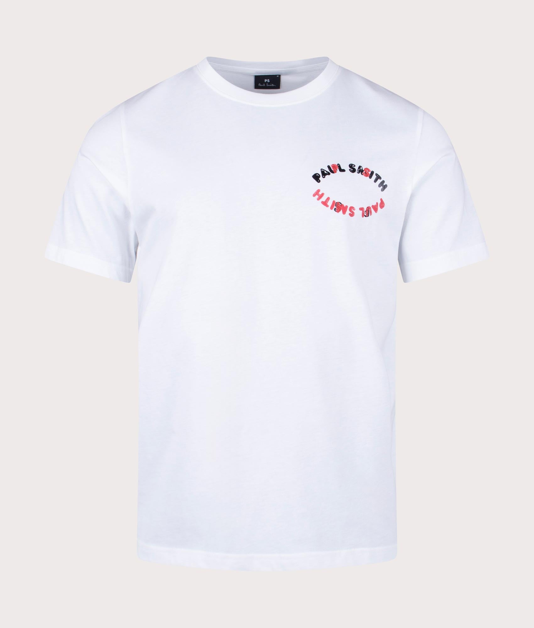 Happy Eye T-Shirt in White with Back Print | PS Paul Smith | EQVVS