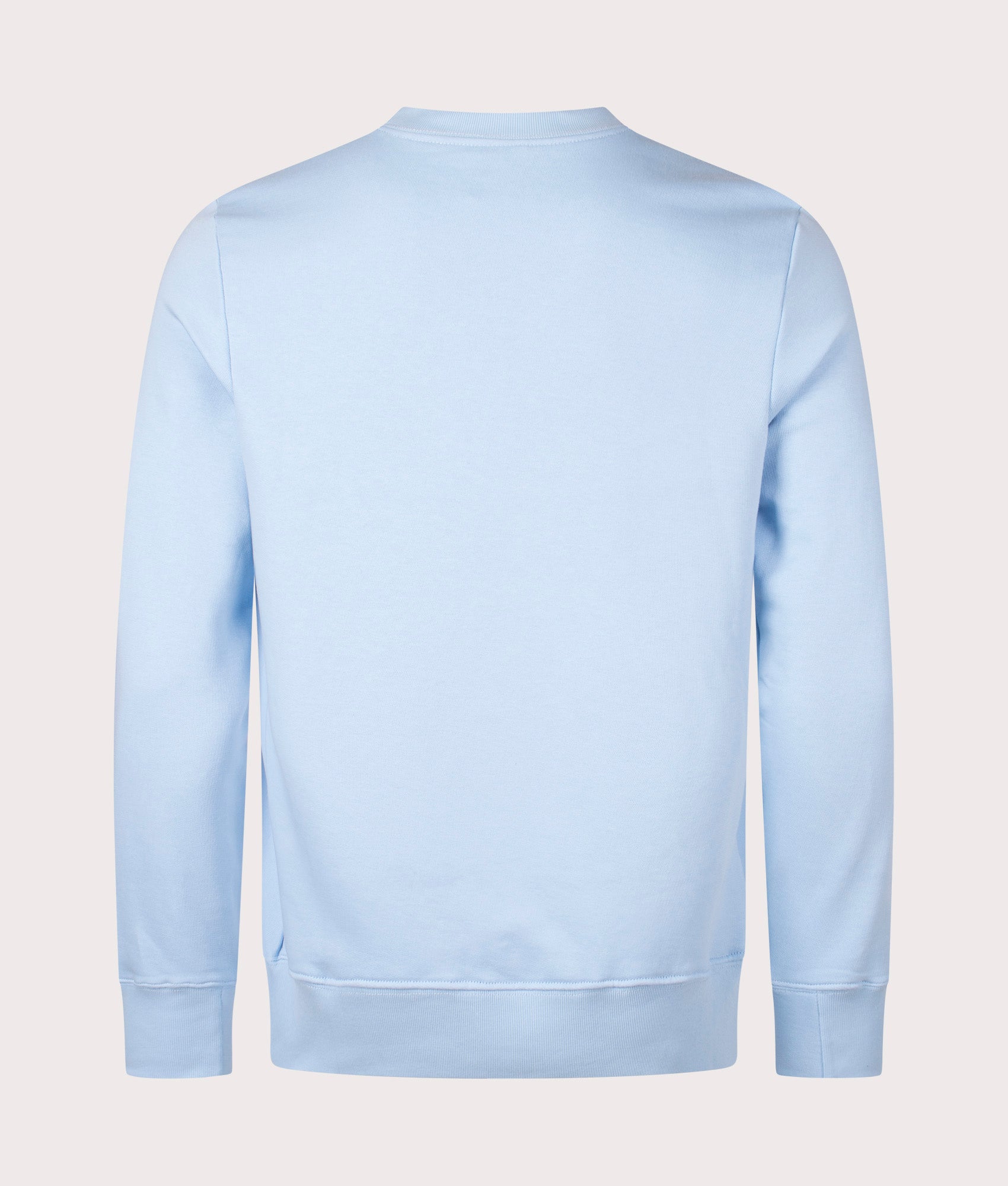 PS Paul Smith Zebra Sweatshirt in Light Blue at EQVVS Menswear. Back shot.