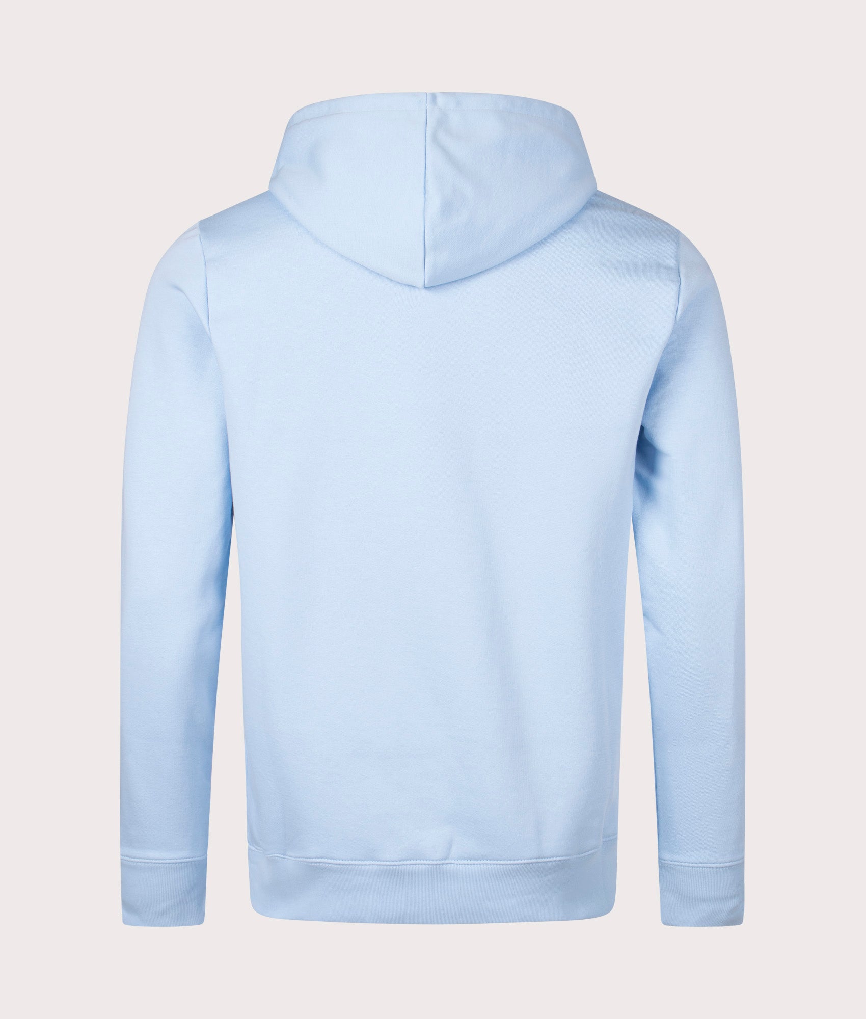PS Paul Smith Zebra Hoodie in Light Blue at EQVVS Menswear. Back shot.