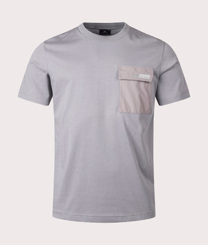 Pocket T-Shirt in Grey by PS Paul Smith. EQVVS Shot.